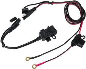 Aomoproing DIY SAE to USB Cable Adapter Waterproof USB Charger Quick 2.1A Port with Inline Fuse for Motorcycle Cellphone Tablet GPS