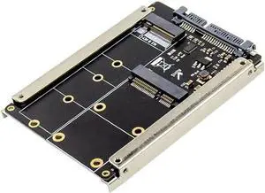 Aomoproing FOR mSATA M.2 B-Key NGFF2 in 1 Sized Multiple SSD to SATA 3 III Adapter Converter bkey Msata to sata3.0 card case