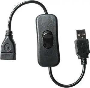 Aomoproing FOR USB extension cord with switch driving recorder power cord male to female usb wire two- lamp small fan universal