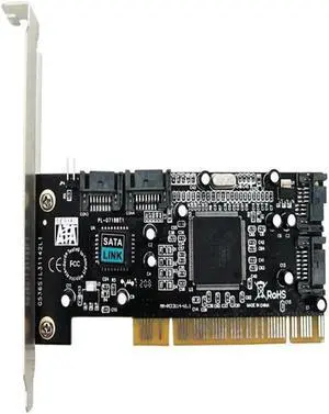Aomoproing FOR SIL3114 PCI to 4 SATA Interfaces Expansion Card Support 3TB Win8
