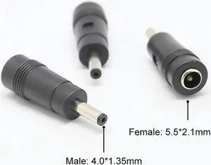 Aomoproing DC 5.5x2.1mm Female to 4.0x1.35mm Male Plug Connector Laptop Power Adapter Converter for UX21A UX31A UX32A UX32V Zenbook