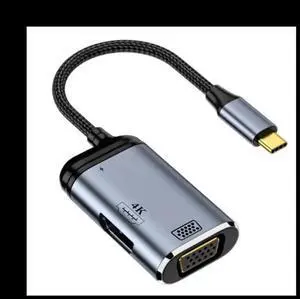 Aomoproing Portable USB 3.1 Type-C Hub to HDMI-Compatible Multi Splitter Adapter 4K Thunderbolt 3 USB C Hub for PC (Y001)