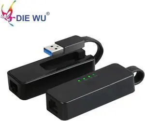 Aomoproing FOR USB 3.0 to RJ45 Network Card Lan Adapter 10/100/1000 Mbps Ethernet Adapter RTL8153 For Tablet PC Win 7 8 10 XP
