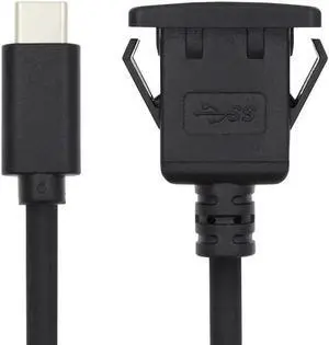 Aomoproing FOR For Dashboard Panel 10Gbps Extension Flush Car Latch Mount Extension Cable Waterproof Dustproof