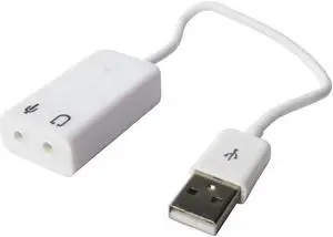 Aomoproing  1Pcs/lot USB External Virtual 7.1 Channel Audio 3D Sound Card Adapter With Cable line 3.5mm wholesale