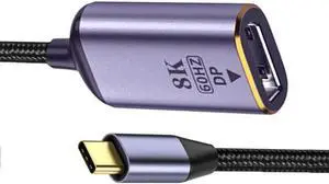 Aomoproing FOR 8K 60HZ UHD 4K to DP Female /MINI MINI-DP Female USB4 USB-C Type-C Source Monitor Displays