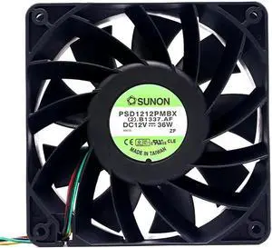 Aomoproing FOR 6000RPM 120mm High Speed PWM Cooling Fan,for PSD1212PMBX 120X120X38mm 12V 36W 4 wire Axial Mining Computer Fans