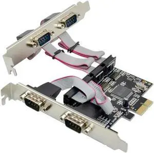 Aomoproing FOR PCIe to 4 Ports DB9 RS232 Serial Converter card 4 DB-9 serial rs232 ports pci-e controller card WCH384L chipset com
