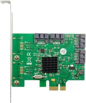 Aomoproing Marvell 88Se9215 4 Ports Sata 3.0 To Pcie Expansion Card PCI Express to SATA 3.0 6G