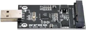 Aomoproing FOR Mini PCI-E mSATA to USB 2.0 External SSD PCBA Conveter for Adapter Pen Driver Card without Case