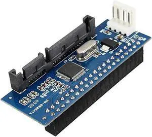 Aomoproing 40Pin 3.5 IDE to 7+15 22 pin SATA Male Adapter Internal Hard Drive Card Adapter