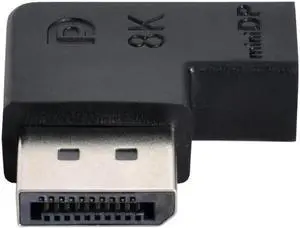 Aomoproing FOR Angled Mini 1.4 Male to DP Female/Mini DP Female 8K 60hz for Adapter Ultra-HD UHD 4K 144hz 7680*4320 Laptop Monitor