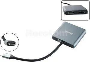 Aomoproing FOR Type-C to Dual HDMI Docking Station USB C Hub Screen Expansion 4K 60Hz Adapter Laptop Phone PC Accessory