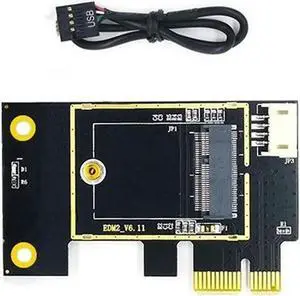 Aomoproing NGFF M.2 to PCIE Wireless Network Card Adapter Card Supports 7260 8265 1650 1675X AX200 AX210 Network Card