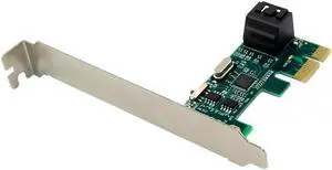Aomoproing PCIE 2 Port Add on Card 6Gbps PCIExpress SATA 3 Controller To SATA 3.0 PCI-E Expansion Card Adapter Converter Riser Chip ASM1061