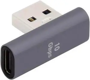 Aomoproing FOR For Laptop Desktop Opposite U Shape Back Angled/Low Profile 90 Degree Left Angled USB-C Type C Female Data for Adapter