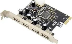 Aomoproing Aomoproing FOR PCI-E To 4 Port USB 2.0 Converter Card 4 Port USB 2.0 PCI Express Card PCIe USB 2.0 Host Controller Card MCS9990 Chipset