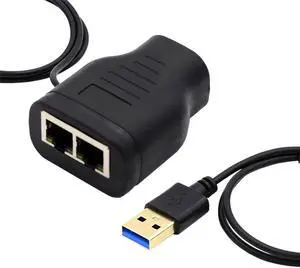 Aomoproing FOR 100Mbps STP UTP RJ45 8P8C Plug To Dual RJ45 HUB Splitter Network Ethernet Switcher for Adapter