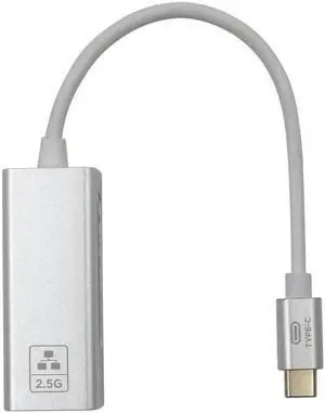Aomoproing USB C 2.5G Ethernet Adapter Type-C 2500Mbps Network Card RJ45 Lan Suitable for Laptop Windows PC Network Adapter Windows 7/8/10