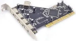 Aomoproing PCI to 4 Ports External + 1 Port Internal USB 2.0 Expansion Card Chipset for NEC