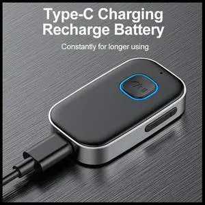 Aomoproing Bluetooth 5.0 Receiver for Car, Noise Cancelling Bluetooth AUX Adapter for Home Stereo/Wired Headphones/Hands-Free Call