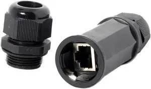 Aomoproing FOR Waterproof Connectors Locking CAT6 RJ45 Female to Female Lan Ethernet Network Waterproofable Extension for Adapter Coupler
