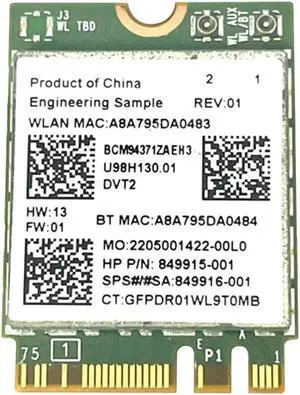 Aomoproing BCM94371ZAE Wireless Network Card 2.4G/5G Dual-Band 1167M Bluetooth 4.1 Desktop Laptop Wireless Module 802.11AC Aomoproing BCM94371ZAE Wireless Network Card 2.4G/5G Dual-Band 1167M Bluetooth 4.1 Desktop Laptop Wireless Module 802.11AC