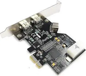 Aomoproing FOR 3 Port PCI-E Firewire 800 Card IEEE External1394b X 2 + Internal 1394B X 1 Controller Card Adapter For Win 7/8/10 Aomoproing FOR 3 Port PCI-E Firewire 800 Card IEEE External1394b X 2 + Internal 1394B X 1 Controller Card Adapter For Win 7/8/10