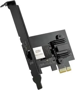 Aomoproing FOR 2.5Gbase-T Pcie Network Adapter I225V 2.5G/1G/100Mbps PCI Express Gigabit Ethernet Card RJ45 LAN Adapter Converter
