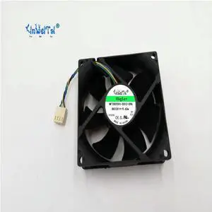 Aomoproing FOR 2PCS FOR 8025 80mm x 80mm x 25mm DS08025T12U P133 1B1S PWM Cooler Cooling Fan 12V 0.7A 4Wire 4Pin Connector