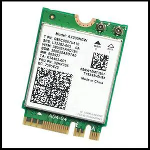 Aomoproing AX200 AX200NGW Network Card M.2 NGFF Card Bluetooth 5.0 6 2.4G/5G 802.11Ac/Ax Wireless Adapter Card