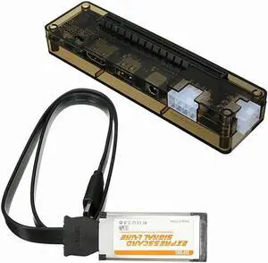 Aomoproing hot-Express Card Mini PCI-E Version Expresscard V8.0 EXP GDC Beast PCIe PCI-E PCI Laptop External Independent Video Card Dock