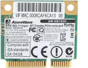 Aomoproing FOR BT4.0 Wlan Wifi Card AW-NB097H AW-NB100H AW-NB126H AR9485 AR3012 AR5B225 300Mbps Half Mini PCI-Express