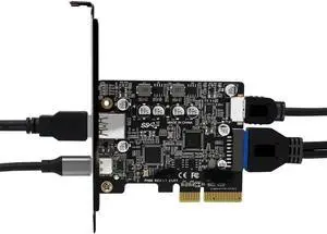 Aomoproing PCIE 3.0 To USB 3.2 Gen2 Type-C 10Gbps Data Transfer Quick Charge USB-C Controller PCI-E Type E 19P20P Type E Card Aomoproing PCIE 3.0 To USB 3.2 Gen2 Type-C 10Gbps Data Transfer Quick Charge USB-C Controller PCI-E Type E 19P20P Type E Card