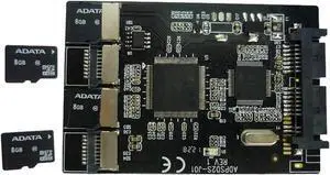 Aomoproing Multi Micro SD Card to Micro SATA adapter card 1.8" hdd case with RAID 4 TF to 16 pin SATA converter Aomoproing Multi Micro SD Card to Micro SATA adapter card 1.8" hdd case with RAID 4 TF to 16 pin SATA converter