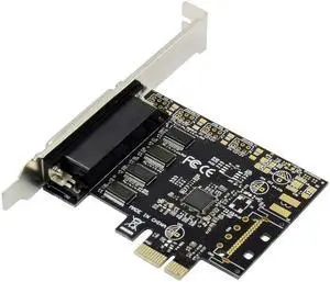 Aomoproing Pcie AX99100 Chipset PCI Express 4 ports Serial PCI-e 1x Expansion Card Multi RS232 DB9 COM Port to PCIe I/O Riser Card