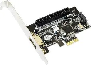 Aomoproing PCI-E SATA Expansion Card PCI-E to ESATA+SATAx1+IDE Expansion Card Supports Optical Drive Hard Disk Boot Raid Array Card