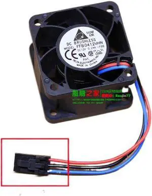 Aomoproing Delta FFB0412VHN 12V 0.24A 4CM 4028 40 * 40 * 28mm Three-wire Server Switch Cooling Fan