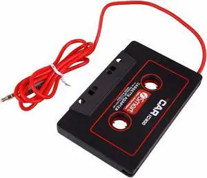 Aomoproing Universal Car Audio Travel Cassette Adapter, 3.5mm AUX Audio Music Cassette Tape Player Adapter MP3 Player Converter for phones