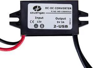 Aomoproing KWOKKERK 12V To 5V 3A DC/DC Converter Double USB To Auto Power Regulator Voltage Step Down Module Car Power Supply Aomoproing KWOKKERK 12V To 5V 3A DC/DC Converter Double USB To Auto Power Regulator Voltage Step Down Module Car Power Supply