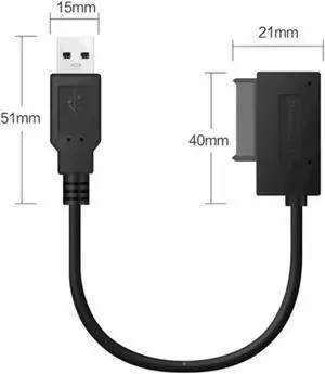 Aomoproing USB Converter Cable SATA To USB Cable Hard Drive Adapter External Converter for Laptop Data Transfer 35cm Convenient Durable