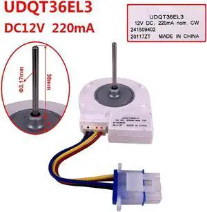 Aomoproing 12V 220mA DC Fan Motor Cooling Fan Motor for Double Door Refrigerator Parts