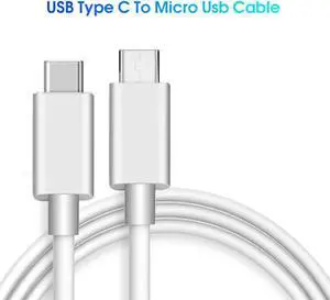 Aomoproing KEBIDU-Cable USB tipo C a Micro USB macho a macho, Cable PD Compatible con iMac MacBook Pro, Chromebook Pixel