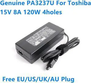 Aomoproing PA3237U-1ACA 15V 8A 120W 4holes PA3237E PA3507U AC Adapter For Toshiba Satellite P105-S921 A45 A40 A25 A20 Power Charger