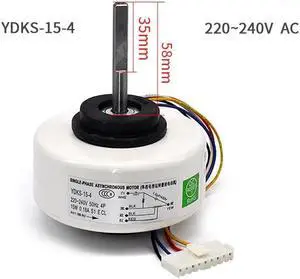 Aomoproing YDKS-15-4 Single-phase Asynchronous Fan Motor for Media Indoor Air Conditioning Fan Motor