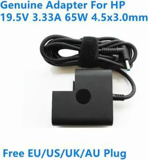 Aomoproing 19.5V 3.33A 65W TPN-LA05 TPN-CA05 Power Supply AC Adapter For HP 854117-850 853605-002 ENVY 17 STREAM 14 Laptop Charger