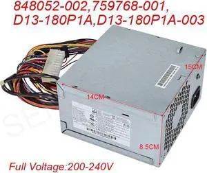 Aomoproing 848052-002 759768-001 D13-180P1A D13-180P1A-003 fuente de alimentación para Pro 400 G3 MT