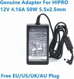 Aomoproing 12V 4.16A 50W HIPRO HP-A0502R3D HP-A0501R3D1 25.10245.001 Power Supply AC Adapter For HP LED LCD Monitor Charger