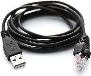 Aomoproing USB to RJ50 Console Cable AP9827 Cable for APC Smart UPS 940-0127B 940-127C 940-0127E with Molded Strain Relief Boot