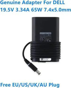 Aomoproing 19.5V 3.34A 65W LA65NM130 HA65NM130 Power Supply AC Adapter For Dell Latitude 3340 E5250 Inspiron 15 15R Laptop Charger